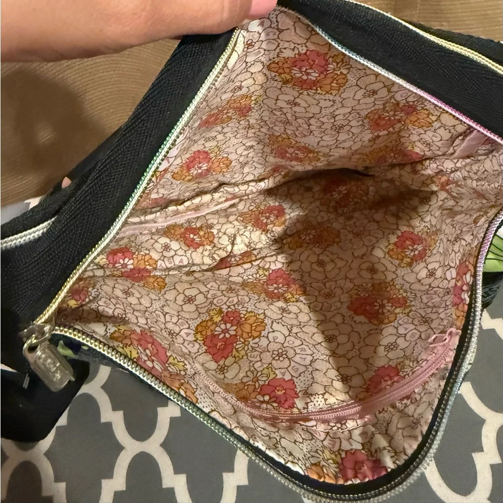 Lesportsac Black Crossbody Bag with Adjustable Strap - Picture 3 of 6